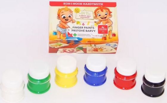 KOH-I-NOOR Barvy prstové SADA 6x50ml - obrázek 1