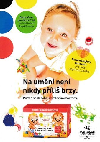KOH-I-NOOR Barvy prstové SADA 6x50ml - obrázek 2