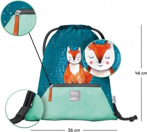 BAAGL Školní set 3 Zippy Liška: aktovka, penál, sáček - obrázek 19