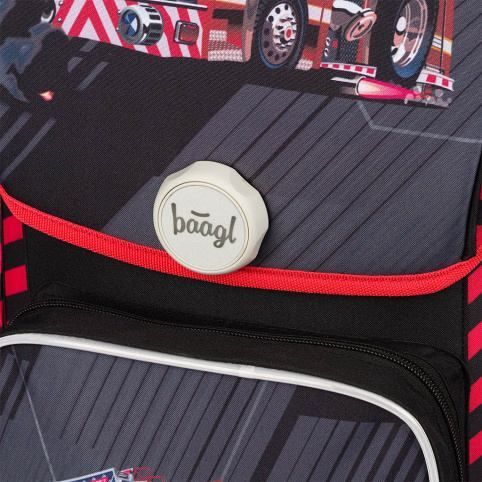 BAAGL Školní set 5 Ergo Hasiči: aktovka, penál, sáček, desky, box - obrázek 11