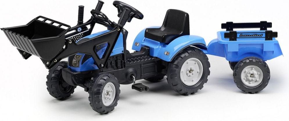 Falk Traktor Landini PowerMondial 110 s přívěsem a nakladačem - obrázek 1