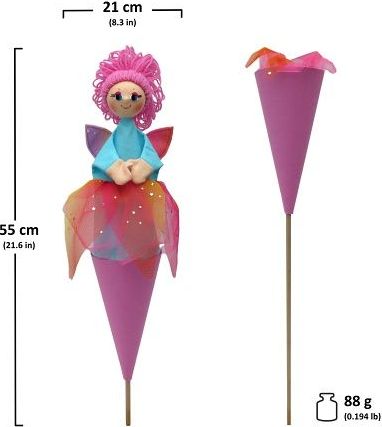 MÚ Brno Víla Lili 55 cm 3v1, kornoutový maňásek - obrázek 3