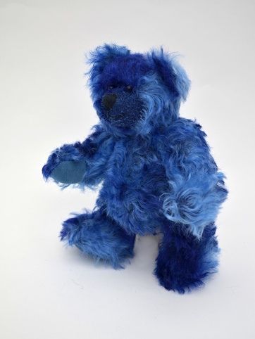 MÚ Brno Medvěd 20 cm kloubový, modrý - obrázek 1