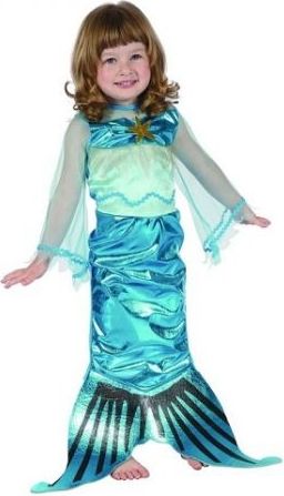 Šaty na karneval - mořská panna, 80-92 cm - obrázek 1