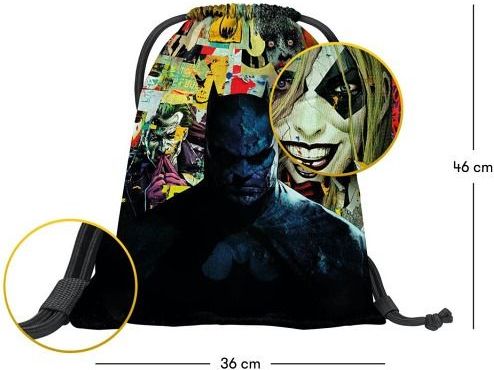 BAAGL Sáček Skate Batman Komiks - obrázek 3