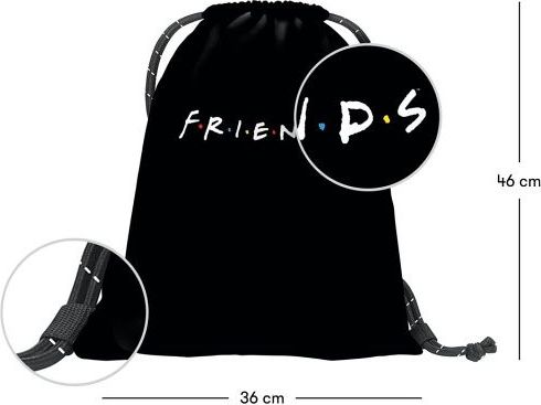 BAAGL Sáček na obuv Friends - obrázek 3