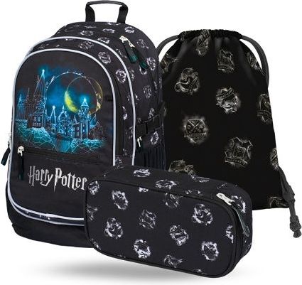 BAAGL Školní set 3 Core Harry Potter Bradavice: batoh, penál, sáček - obrázek 1