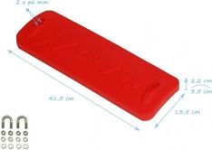 Houpačka ECO aluminium černá s řetězem - obrázek 5