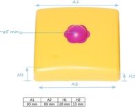 Krytka trámu plastová červená 90x90 - obrázek 4