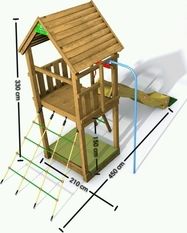 Dětské hřiště Monkey´s Home Eko-line Hansel plus - obrázek 2
