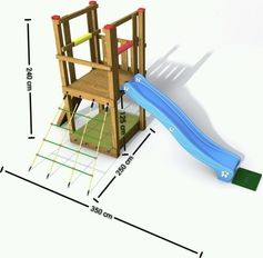 Dětské hřiště Monkey´s Home Eko-line Turret plus - obrázek 2