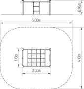 Šplhací sestava SS410KS - stříbrná - obrázek 2