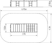 Šplhací sestava SS605KS - stříbrná - obrázek 2