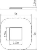 Pískoviště 2x2 m PI220D - obrázek 4