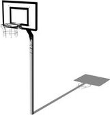 Basketbalový koš BK001K - celokovový - obrázek 1
