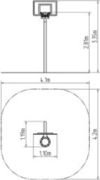 Basketbalový koš BK001K - celokovový - obrázek 3