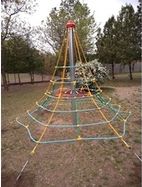 Lanová pyramida PY625K (v.p. 1 m, se 6-ti napínacími zámky) - obrázek 2