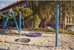 Řetězová houpačka Hnízdo MINI RH160KB - modrá - obrázek 4