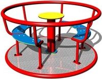 Kolotoč na sezení KO140KR (průměr 1,4 m) - červený - obrázek 1