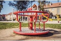 Kolotoč na sezení KO140KR (průměr 1,4 m) - červený - obrázek 2