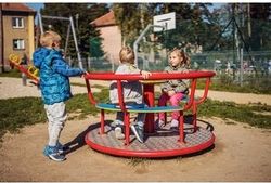 Kolotoč na sezení KO140KR (průměr 1,4 m) - červený - obrázek 3