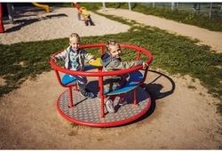 Kolotoč na sezení KO140KR (průměr 1,4 m) - červený - obrázek 4