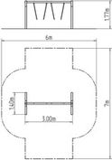 Řetězová dvojhoupačka RH210D (v.p. 1 m) - obrázek 4