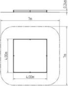 Pískoviště 4x4 m PI440K - celokovové - obrázek 2