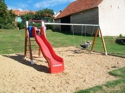 Řetězová dvojhoupačka se skluzavkou RH250D (v.p. 1,5 m) - obrázek 2