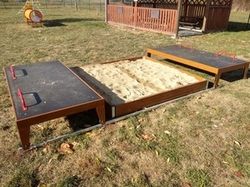 Pískoviště s posuvným krytem 2x2 m PK220K - celokovové - obrázek 4