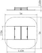 Pískoviště s posuvným krytem 2x2 m PK220K - celokovové - obrázek 6