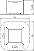 Zastínění pískoviště posuvné 2x2 m ZP221 - obrázek 2