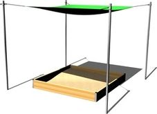 Zastínění pískoviště 2x2 m ZP220 - obrázek 1