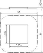 Pískoviště 3x3 m PI330KS - stříbrná - obrázek 3