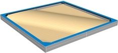 Sedáky na celý obvod pískoviště 4x4 m SP440KB - modrá - obrázek 1