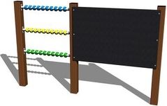 Kreslicí tabule s počítadlem TK201KW - hnědá - obrázek 1