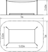 Zastínění pískoviště 4x2 m ZP420 - obrázek 2