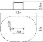 Hrazda HR101KB - modrá (v.p. 1 m) - obrázek 3
