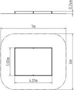Pískoviště 4x3 m PI430KS - stříbrná - obrázek 2