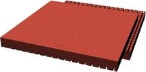 Pryžová dlažba 500x500x45 mm (rastr 28 mm, červená) - obrázek 1