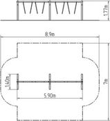 Řetězová čtyřhoupačka RH410D (v.p. 1 m) - obrázek 2