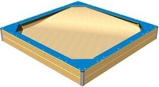 Sedáky na celý obvod pískoviště 2x2 m SP220DB - modrá - obrázek 1