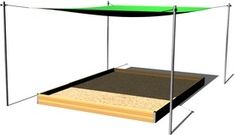 Zastínění pískoviště 4x3 m ZP430 - obrázek 1