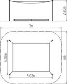 Zastínění pískoviště 4x3 m ZP430 - obrázek 2