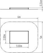 Pískoviště 3x2 m PI320KW - hnědá - obrázek 2