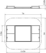 Pískoviště s posuvným krytem 3x3 m PK330KW - hnědá - obrázek 2