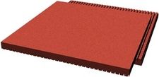Pryžová dlažba 500x500x30 mm (rastr 15 mm, červená) - obrázek 1