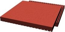 Pryžová dlažba 500x500x45 mm (rastr 15 mm, červená) - obrázek 1
