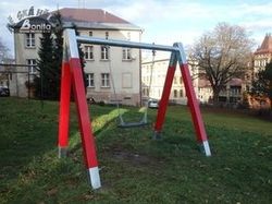 Řetězová houpačka RH110KR - červená - obrázek 2