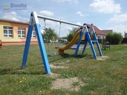 Řetězová houpačka se skluzavkou RH150KB - modrá - obrázek 3